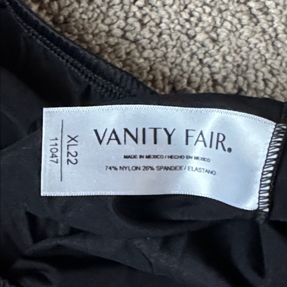 Vanity Fair Black Half Slip SIZE XL (22) - Picture 3 of 4